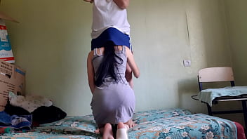 When my boyfriend was at work i licked his stepmother's pussy