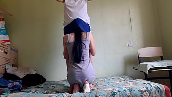 When my boyfriend was at work i licked his stepmother's pussy