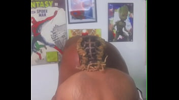 Bdsm chair thick ebony loves magic wand