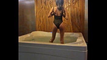Teasing in the jacuzzi