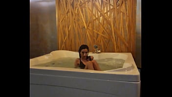 Teasing in the jacuzzi