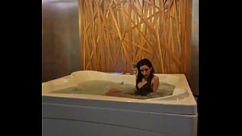 Teasing in the jacuzzi