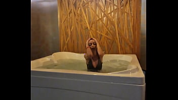 Teasing in the jacuzzi