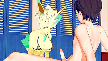 Leafeon loves to give blowjob titjob and being taken in doggystyle