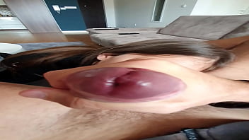 Deepthroat and rimming from beautiful all natural teen pov bj