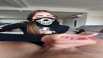 Deepthroat and rimming from beautiful all natural teen pov bj