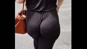Pawg walking on the street