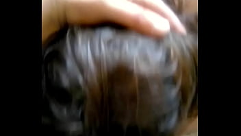 Humiliated fat pig wife in toilet ass teased her and want to cum on her face