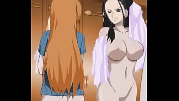 Nami & nico robin after bathing