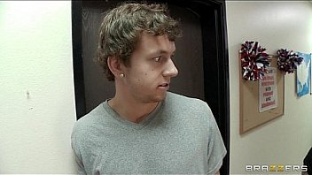 Busty brunette college ra melina mason rides hard cock