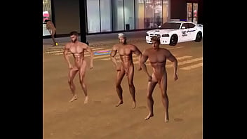 Dancing naked in the street