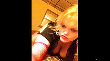 Sexy busty blonde milf plays to the camera