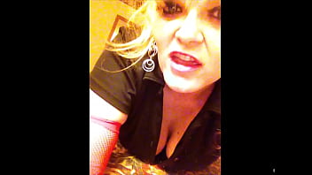 Sexy busty blonde milf plays to the camera