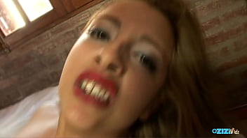 Tattooed girl sucks a cock before taking it deep in her cunt