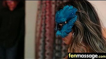 Massage girl sucks the tip for a tip 17