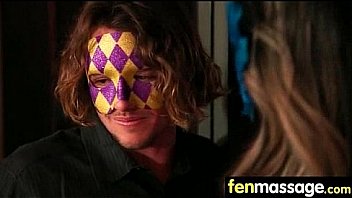 Massage girl sucks the tip for a tip 17