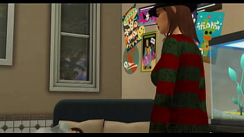 Horror villian freddy the female version banged