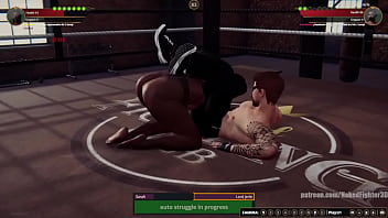 Sarah vs jerle nf3d mixed mma combat