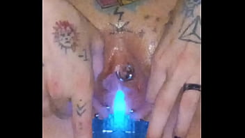 New amateur side show early winter special progress on stretching my piss hole watch my smooth wet pussy cum from the training big natural tits glowstick show watch till the end
