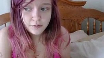 Cute teen girl with big breasts