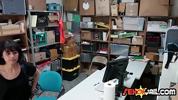 Petite little brunette is sucking a dong with plenty of saliva