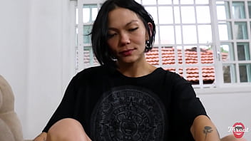 Little japanese girlfriend suckling my dick until all the milk is gone