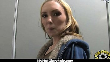 Sexy chick loves sucking stranger's cocks 27