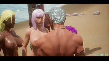 Парень дрочит у манящей попки Среди сиськотряса