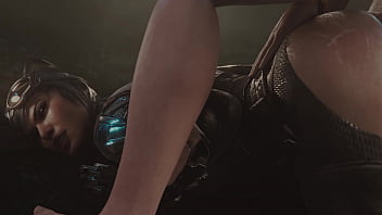 Catwoman taking a big dick up her ass