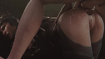 Catwoman taking a big dick up her ass