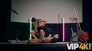 Vip4k stripping and giving anal to become a star hot sex with una fairy