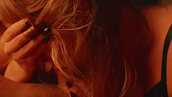 Perfect girl gives a deep blowjob with lots of spit – sensual asmr