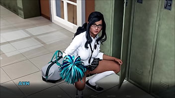 Lost love #02 nerdy college girl with glasses loves to flash her tight pussy