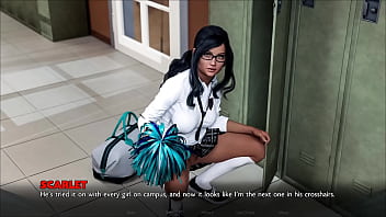 Lost love #02 nerdy college girl with glasses loves to flash her tight pussy