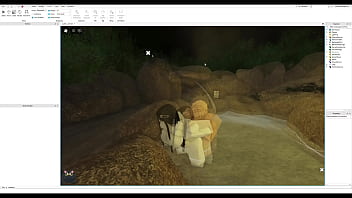 Goth slut gets fucked on roblox