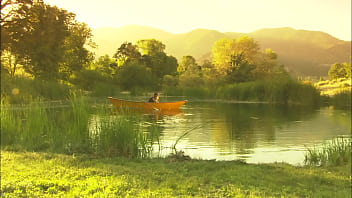 Cytherea's squirting canoe pound down on raging lake rapids