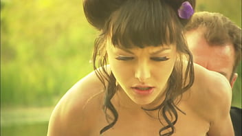 Cytherea's squirting canoe pound down on raging lake rapids