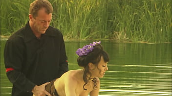 Cytherea's squirting canoe pound down on raging lake rapids