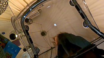 Porn casting by an amateur softcore director turns into a handjob scene cum in a bottle challenge parody