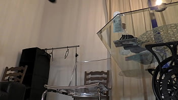 Porn casting by an amateur softcore director turns into a handjob scene cum in a bottle challenge parody