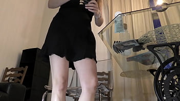 Porn casting by an amateur softcore director turns into a handjob scene cum in a bottle challenge parody