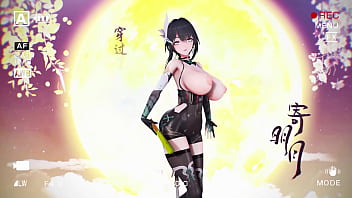 Aether Gazer Ying Zhao Hentai Undress Dance Big Boobs Bouncing Mmd 3d Yellow Hand Fan Clip thumbnail