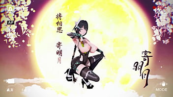 Aether gazer ying zhao hentai undress dance big boobs bouncing mmd 3d yellow hand fan clip