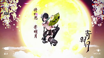 Aether gazer ying zhao hentai undress dance big boobs bouncing mmd 3d yellow hand fan clip