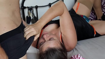 2399eo2 blonde amateur french slut sexy satin black dress satin lingerie fuck in doggystyle rimming blowjob pov