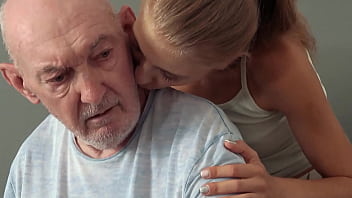 Grandpa first time sex with skinny young babe he fucks her pussy good Grandpa first time sex with skinny young babe he fucks her pussy good