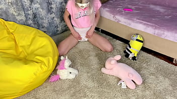 Adult baby mia mimi wet and messy playtime