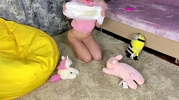 Adult baby mia mimi wet and messy playtime