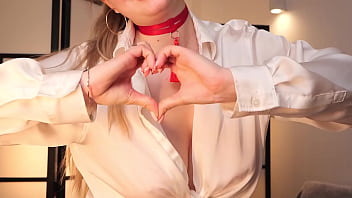 Her blouse is about to fall off