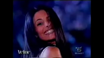 Hot italian beauty shows upskirt as she dances during a performance